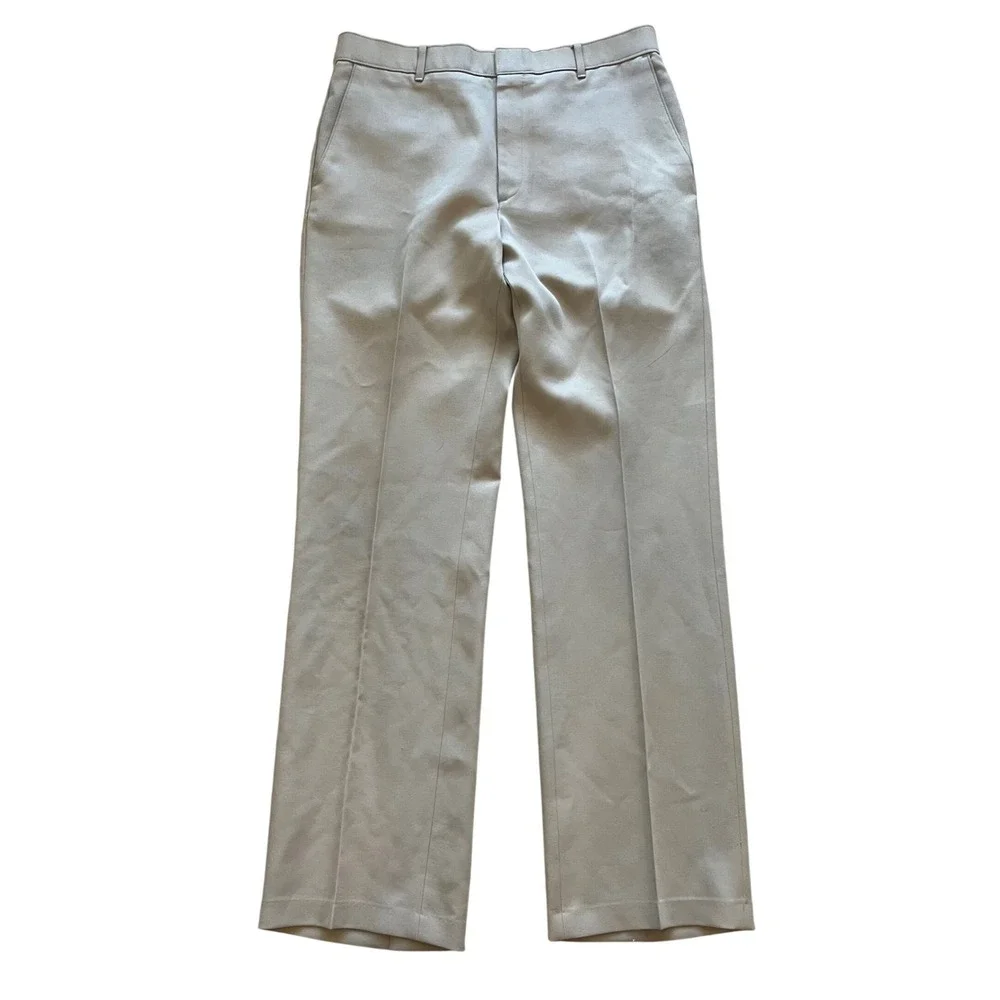 Vintage Levis Action Slacks Men 32x30 Tan Sta-Prest Dress Trousers Khaki 70s 80s